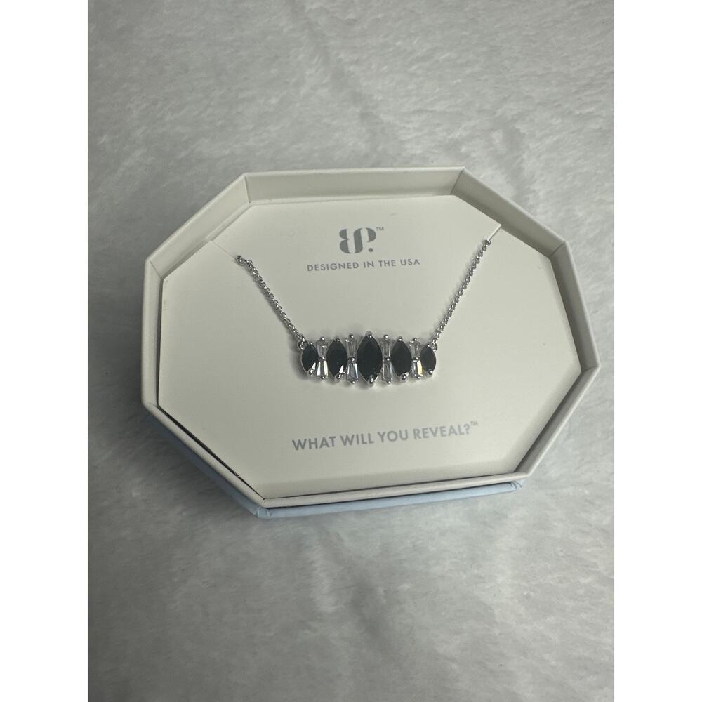 RBP8224 Wowed by you black onyx cz BP necklace